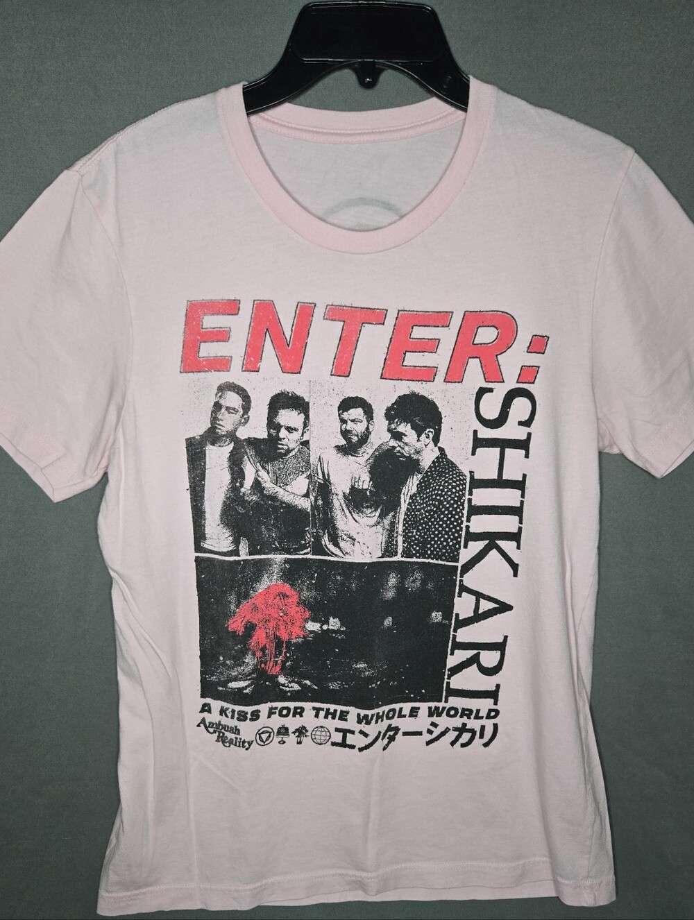 ENTER: Shikari Graphic Tee - Pink Band Tour Shirt - Unisex